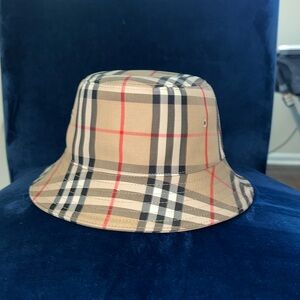 Burberry Tan Checkered Kids Hat